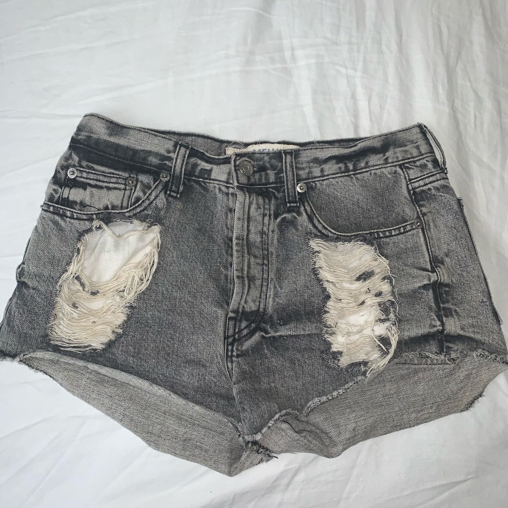 Brandy Melville Grey Jean Shorts